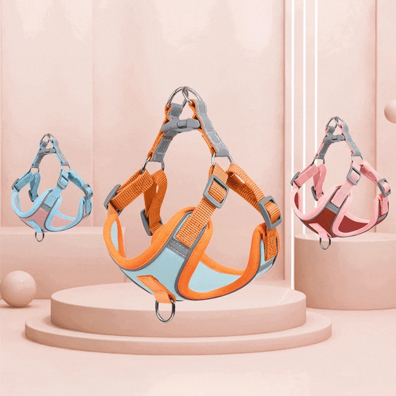 Charming Reflective Dog Harness Twin Dogs